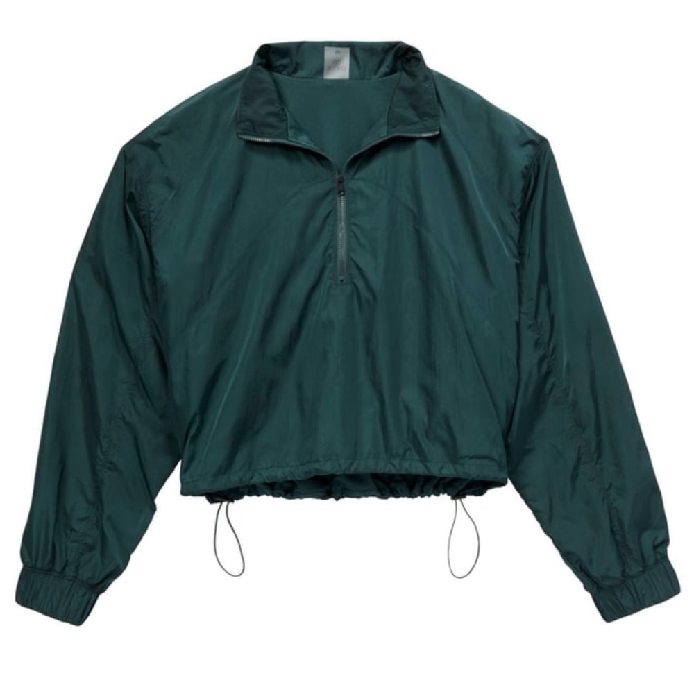CALIA Women's Golf Cropped Windbreaker Dark Evergreen
